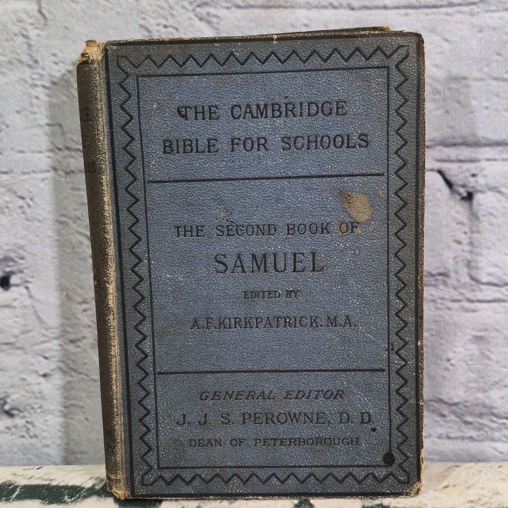 VINTAGE 1881 Cambridge Bible For Schools Second Book Of Samuel